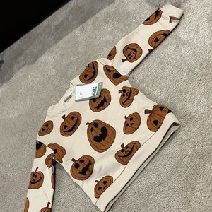 H&M Light Beige Pumpkin Sweater 1 1/2-2T